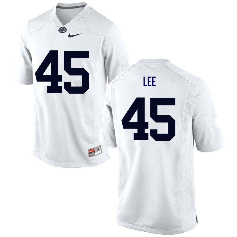 Men Penn State Nittany Lions #45 Sean Lee College Football Jerseys-White